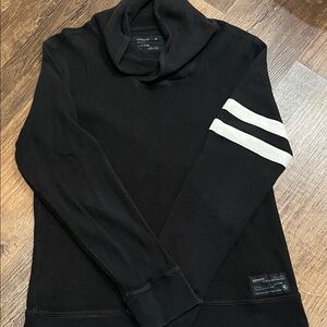 Express Turtleneck Sweater with Contrasting Stripes